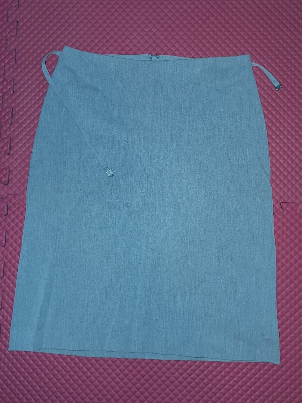 GAP Light Gray Stretch Skirt Attached Belt